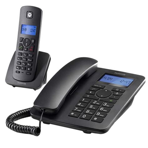 Telefonos Fijos Motorola C4201 Telefono Combo Fijo Dect Negro