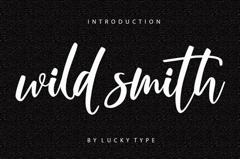 Wild Smith Font By Luckytypefont · Creative Fabrica