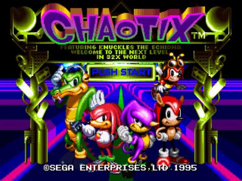 Knuckles Chaotix Title Screen By Superfoxdeer On Deviantart