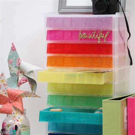Really Useful Glitter Storage Tower 09 Litres 11 Drawers Hobbies And