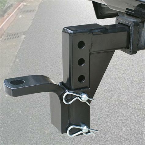 Dual Ball Mount Heavy Duty Drop Adjustable Hitch Receiver Tow Truck Rv