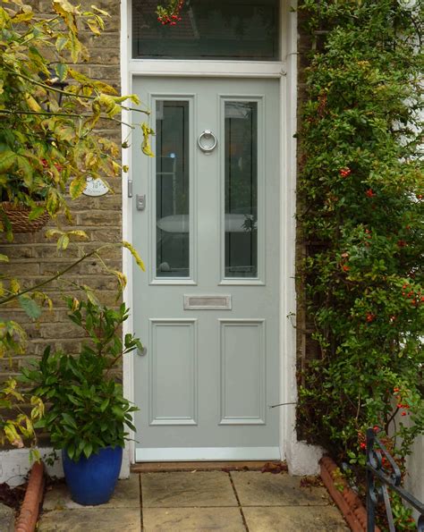 Victorian Cottage Front Door With Half Solid Panelling Half Glazed