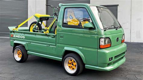 Honda Acty Kei Pickup Truck With Widebody Kit From Eneos