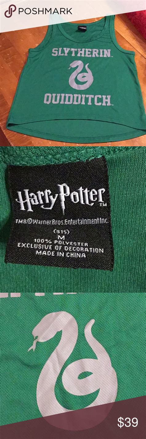 Slytherin Quidditch Jersey Euc Size M Draco Malfoy 07 Green House