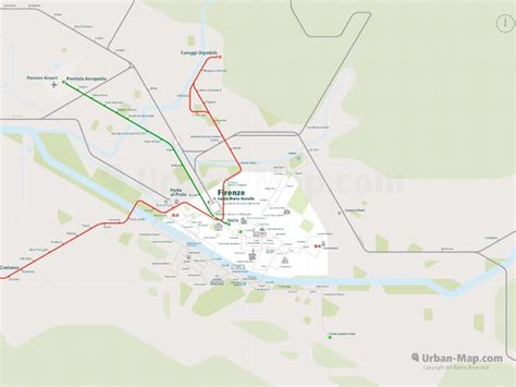 Florence Rail Map Urban Map