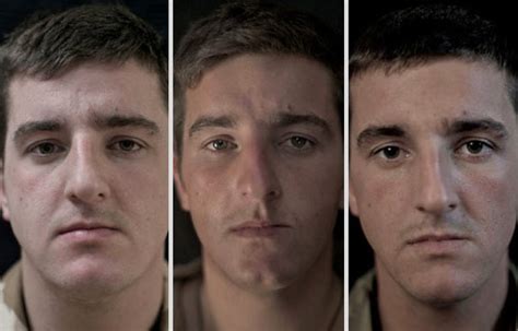 Striking Portraits Of Soldiers Before During And After War