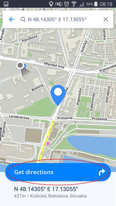 Navigating To Gps Coordinates Sygic Gps Navigation For Android 171