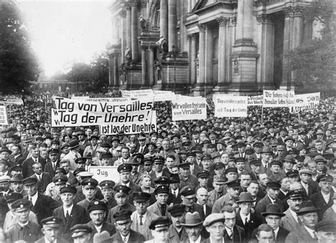 Germany Loses The War Protests Against The Treaty Of Versailles Anne