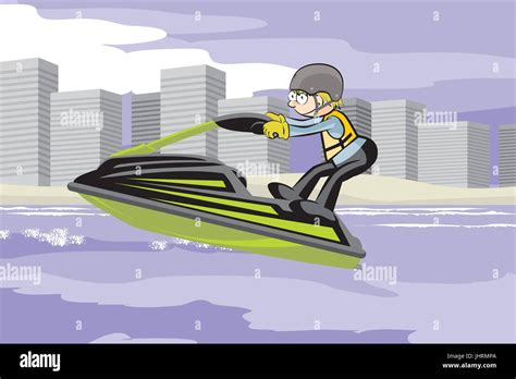 Water Ski Driver Stock Vector Images Alamy