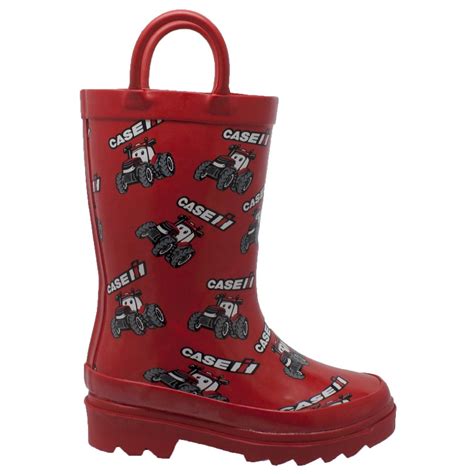 Case Ih Toddlers Big Red Rubber Boots Red Boots Rain Boots Kids