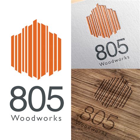 Bold Upmarket Woodworking Logo Design For 805 Woodworks By Foxelate