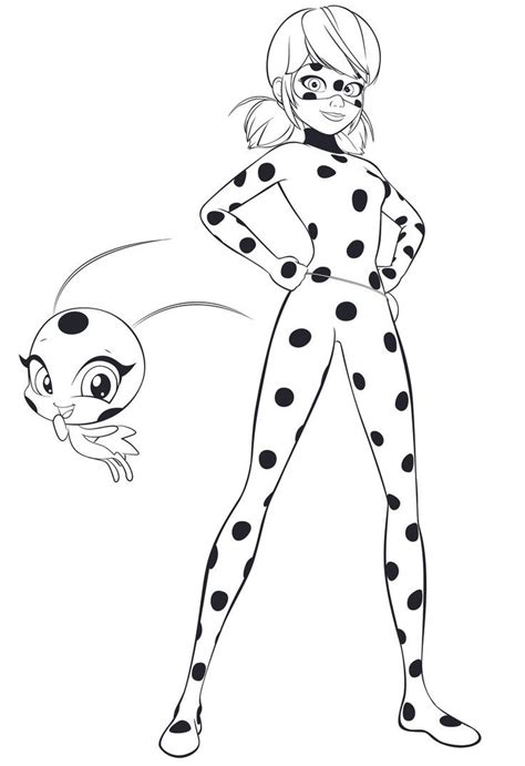 Miraculous Ladybug Marinette Dupain Cheng En 2022 Coloriage