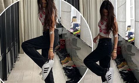 Bella Hadid Tries On New Superstuffed Adidas Trainers Designed To Make