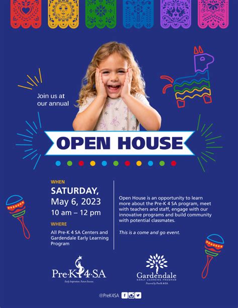 Join Us May 6 For The Pre K 4 Sa 2023 2024 Open House