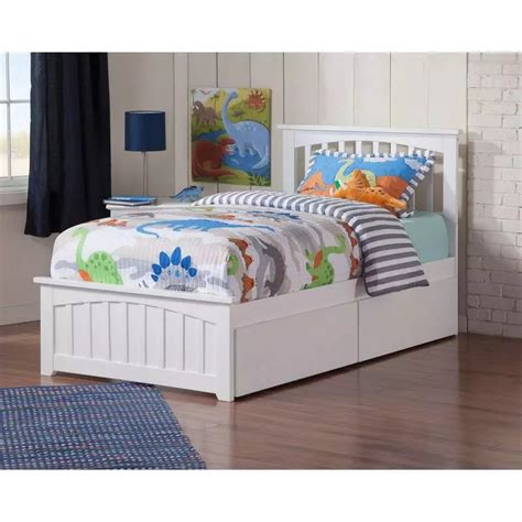 Mission Twin Platform Bed With Matching Foot Board With 2 Urban Bed