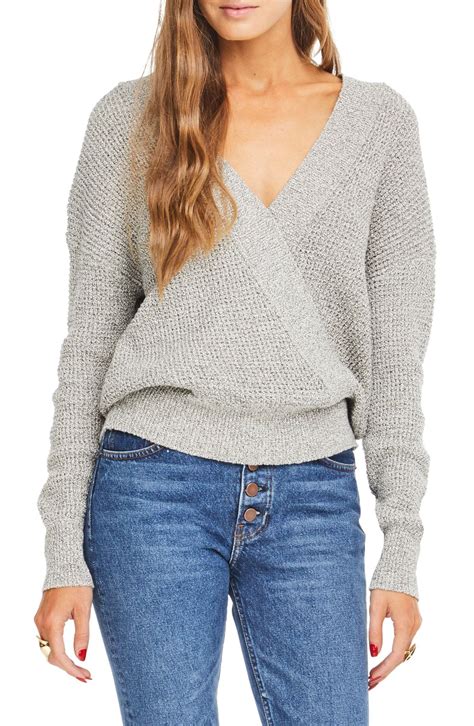 Astr The Label Stephanie Surplice Sweater Available At Nordstrom