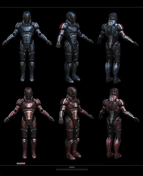 Artstation Mass Effect 3 Herbert Lowis Armadura Corporal