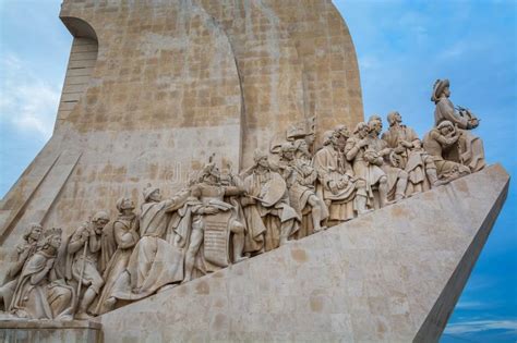 The maritime achievements of sea explorers during the 15th century are integral. Padrao Dos Descobrimentos In Lisbon Editorial Image ...