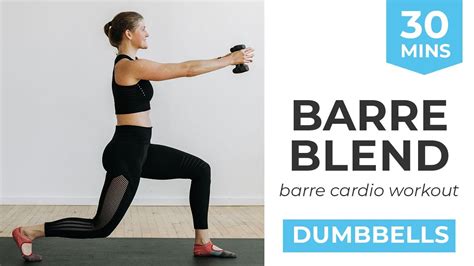 30 Minute Barre Blend Barre Cardio Workout Youtube