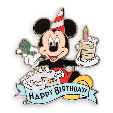 Mickey Mouse Happy Birthday Pin Shopdisney Happy Birthday Mickey