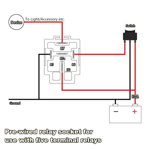 Diagram How To Wire A Relay 5 Pin And 4 Pin Bosch Style Wiring