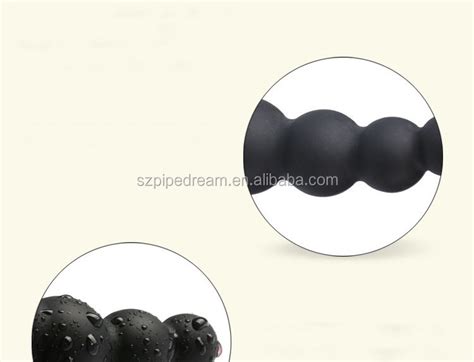 Black Silicone Soft Anal Beads Butt Plug Dildo Penis Plugs Stimulator