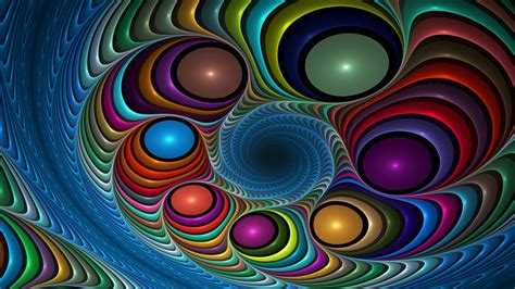 Colorful Fractal Circles Spots Trippy Hd Trippy Wallpapers Hd Wallpapers Id 78635