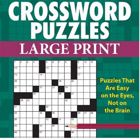 Large Print Crossword Books Good Ts For Senior Citizens