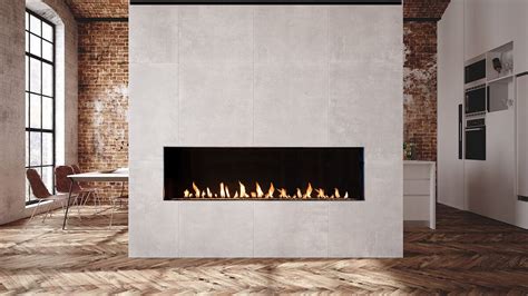 Flare Front Facing 70″ Indoor Fireplace With 24″ High Glass And