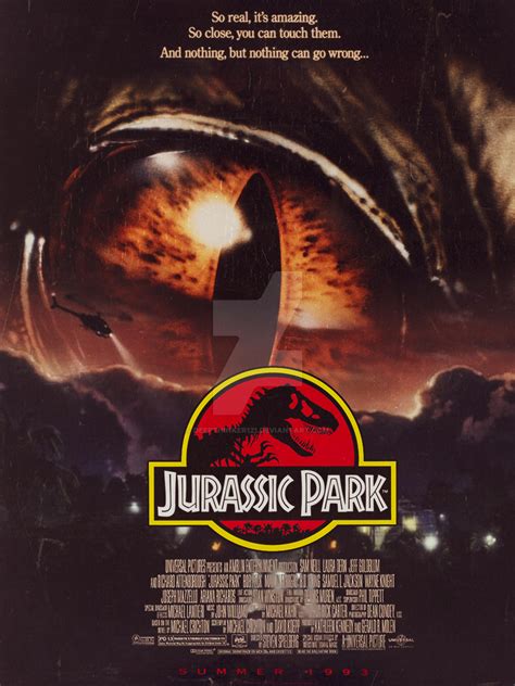Jurassic Park 1993 Poster In Retro Style By Deepthinker121 On Deviantart