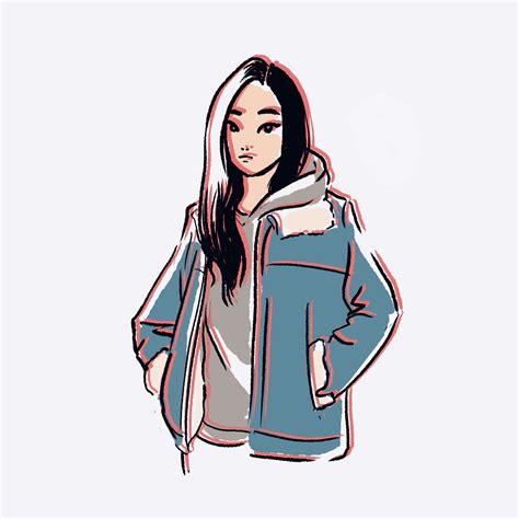 This jacket already has the owner, its an example of my work. #drawing #doodle #sketch # girl #denim #jacket #fashion #illustration