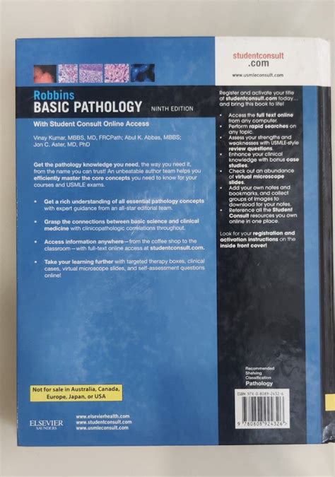 Brand New Robbins Basic Pathology 9th Edition International Edition