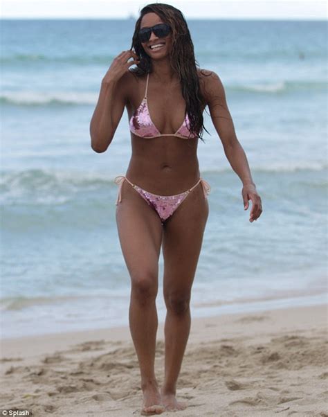 Bikini News Ciara Reveals Her Dangerous Curves In Itsy Bitsy Pink