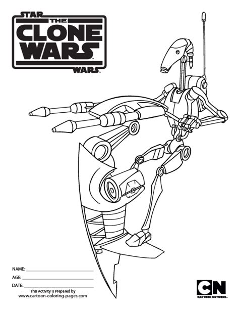 This incredibly rich universe created by george lucas takes place over in the colorings that are offered to you here you can find all these characters, and many others from all movies, like droids or darth maul, gon jin. Star Wars Battle Droid Coloring Pages - Get Coloring Pages
