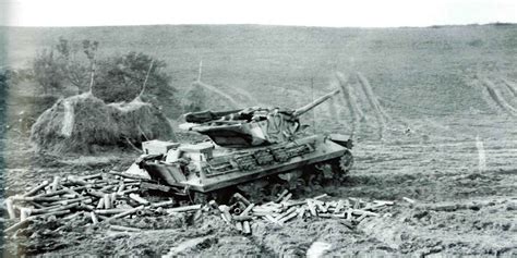 M10 From The 804th Tank Destroyer Battalion Near German Border 1944