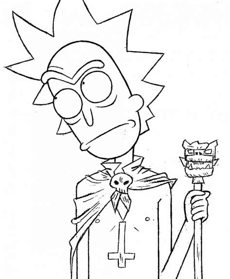 50 Desenhos Para Colorir De Rick E Morty Como Fazer Em Casa