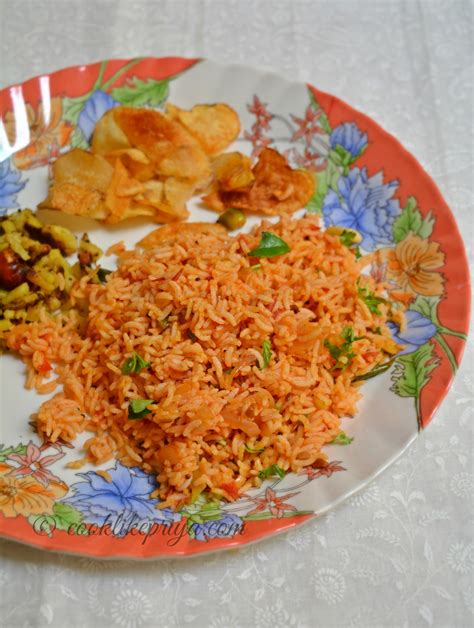 Cook Like Priya Tomato Rice South Indian Thakkali Sadam Tamil