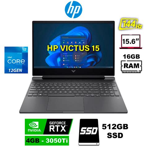 Laptop Hp Victus 15 Fa0032dx Gamer Intel Core I7 12650h 12va Ram 16gb
