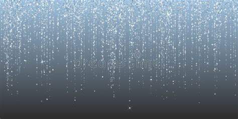 Falling In Lines Silver Glitter Confetti Garlands Dots Rain Sparkling