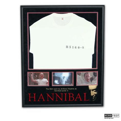 Hannibal Hannibal Lecter Anthony Hopkins Prison Shirt Display