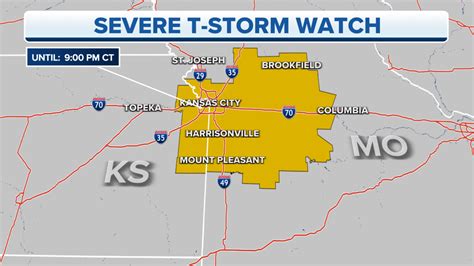 Severe Thunderstorm Watch Issued As Damaging Wind Large Hail Could