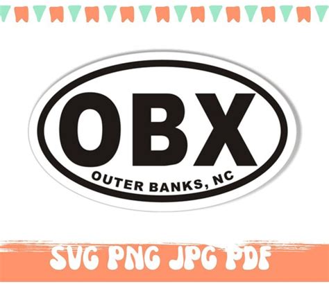 Obx Outer Banks Sticker Svg Printable T Shirt Etsy Schweiz