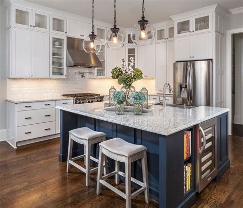 Create A Stunning White And Blue Kitchen Dhomish