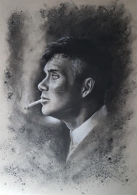 X Large Black Peaky Blinders Tommy Shelby Black And White Sketch Men My Xxx Hot Girl