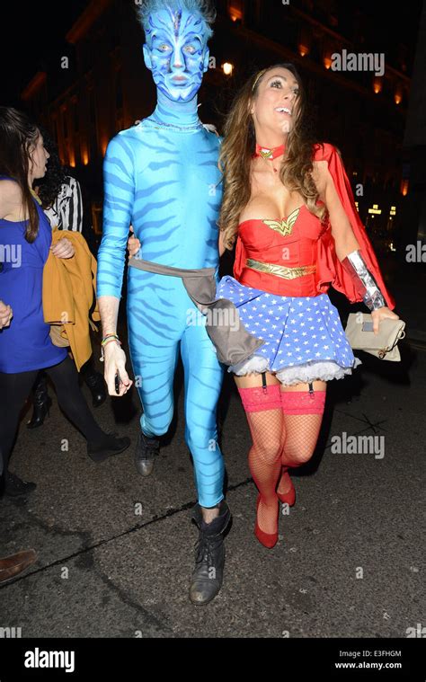 Luisa Zissman Arriving In Fancy Dress As Wonder Woman For A Halloween Party At Mahiki Featuring