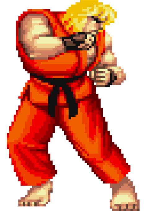 Ken Street Fighter Ii Battle Sprite By L Dawg211 On Deviantart