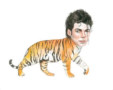 Michael Jackson As A Tiger