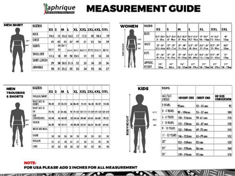Size Guide African Clothing Store Uk