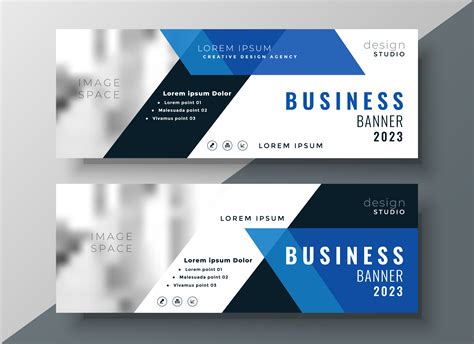 Blue Business Professional Banner With Image Space Download Free