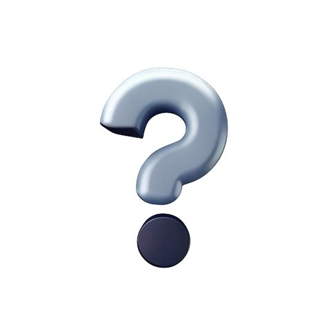 3d Question Mark Icon Sign 26552415 Png